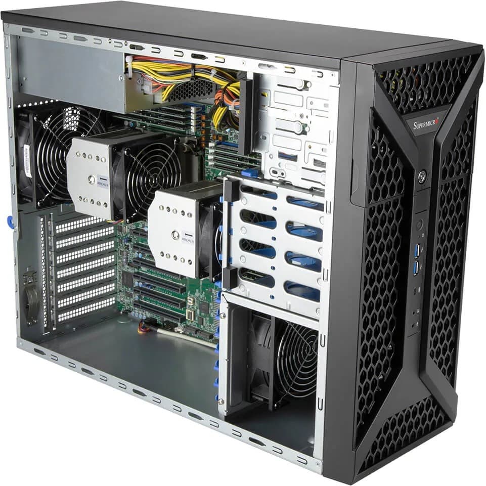 Supermicro SYS-730A-I SERVER SYS-730A-I (X12DAI-N6, CSE-735D4-1K26B) (2xLGA-4189, 16DIMM, C261A, 4x 3.5"" SATA (4x 2.5"" NVMe hybrid optional) + 2 M.2 NVME, 5 PCIe 4.0 x16, 1 PCIe 4.0 x8, 1200W