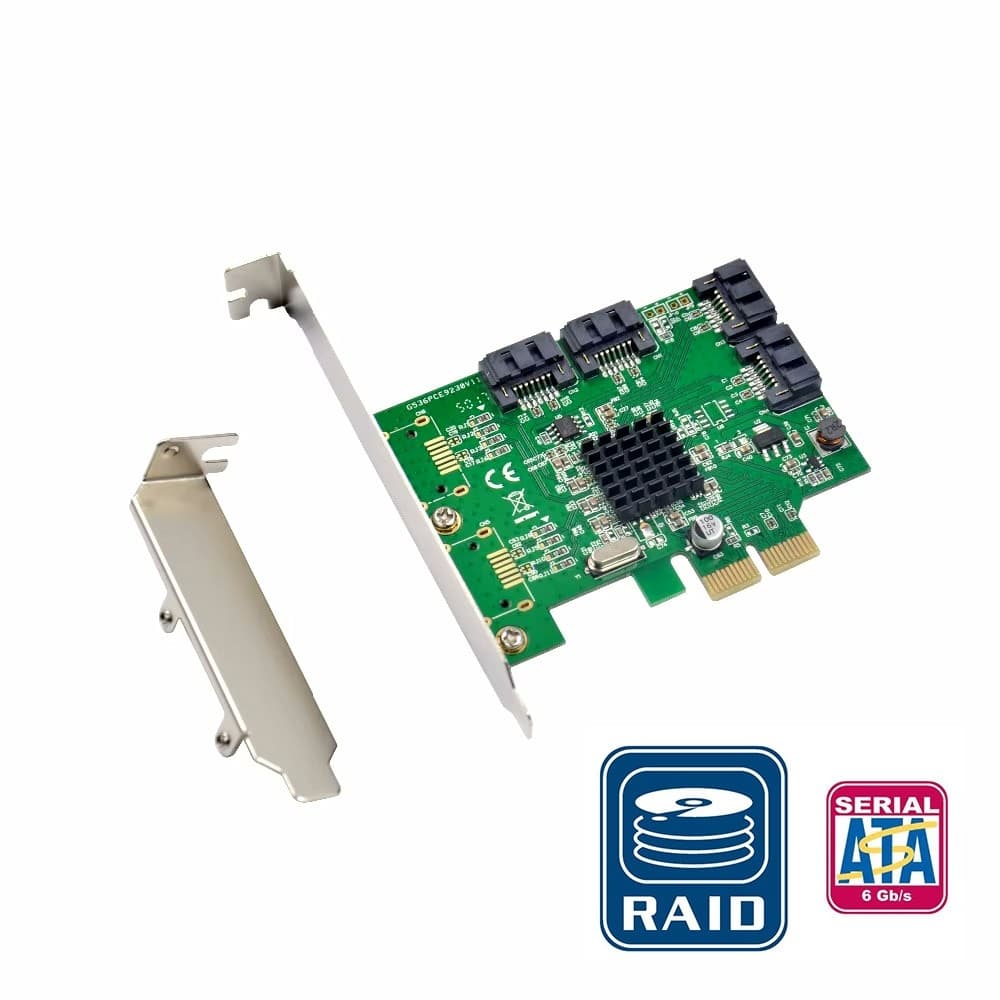ORIENT M9230RS4, Контроллер PCI-Ex4 v2.0, SATA3.0 RAID 6Gb/s, 4-port int, RAID 0/1/10/HyperDuo, Marvell 88SE9230 chipset