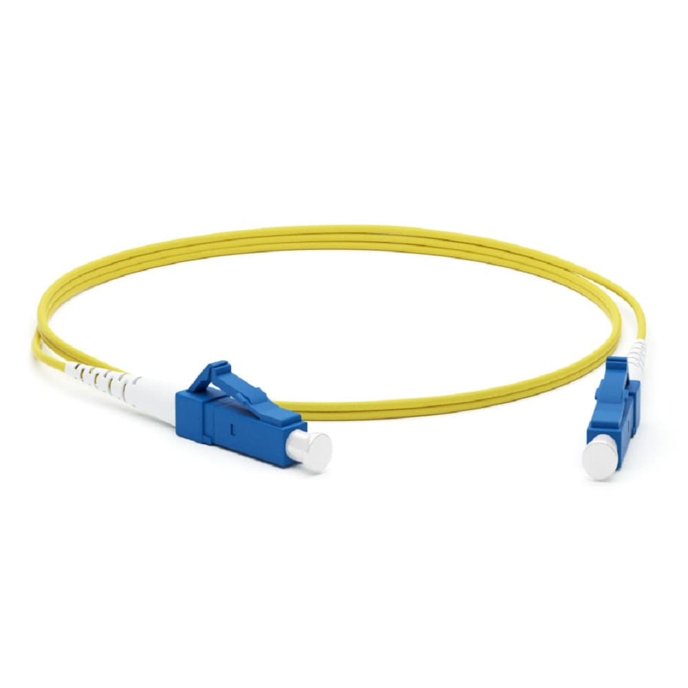 Hyperline FC-S2-9-LC/UR-LC/UR-H-2M-LSZH-YL Патч-корд волоконно-оптический (шнур) SM 9/125 (OS2), LC/UPC-LC/UPC, simplex, LSZH, 2 м