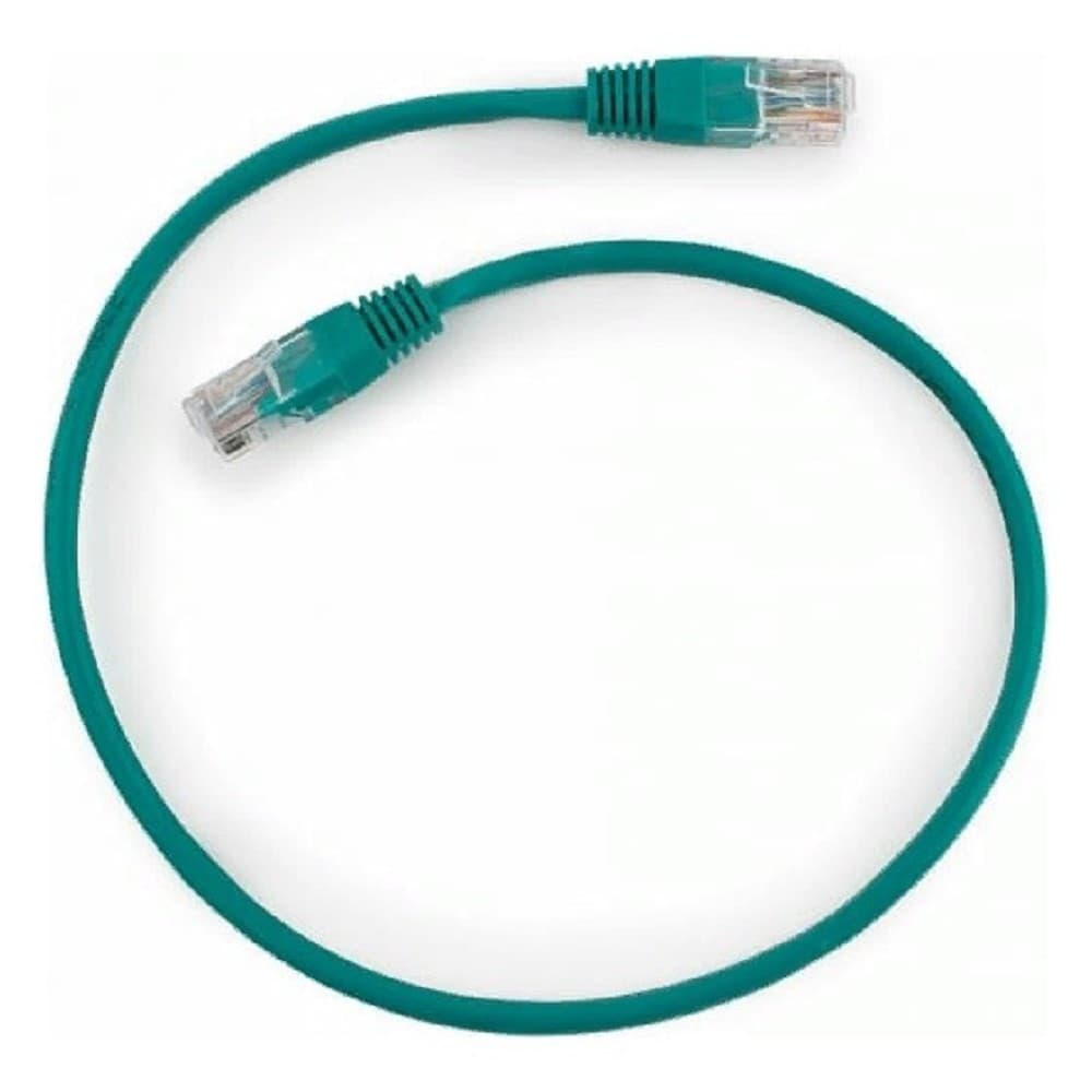 Патч-корд UTP Cablexpert PP12-0.5M/G кат.5e, 0.5м, литой, многожильный (зелёный)