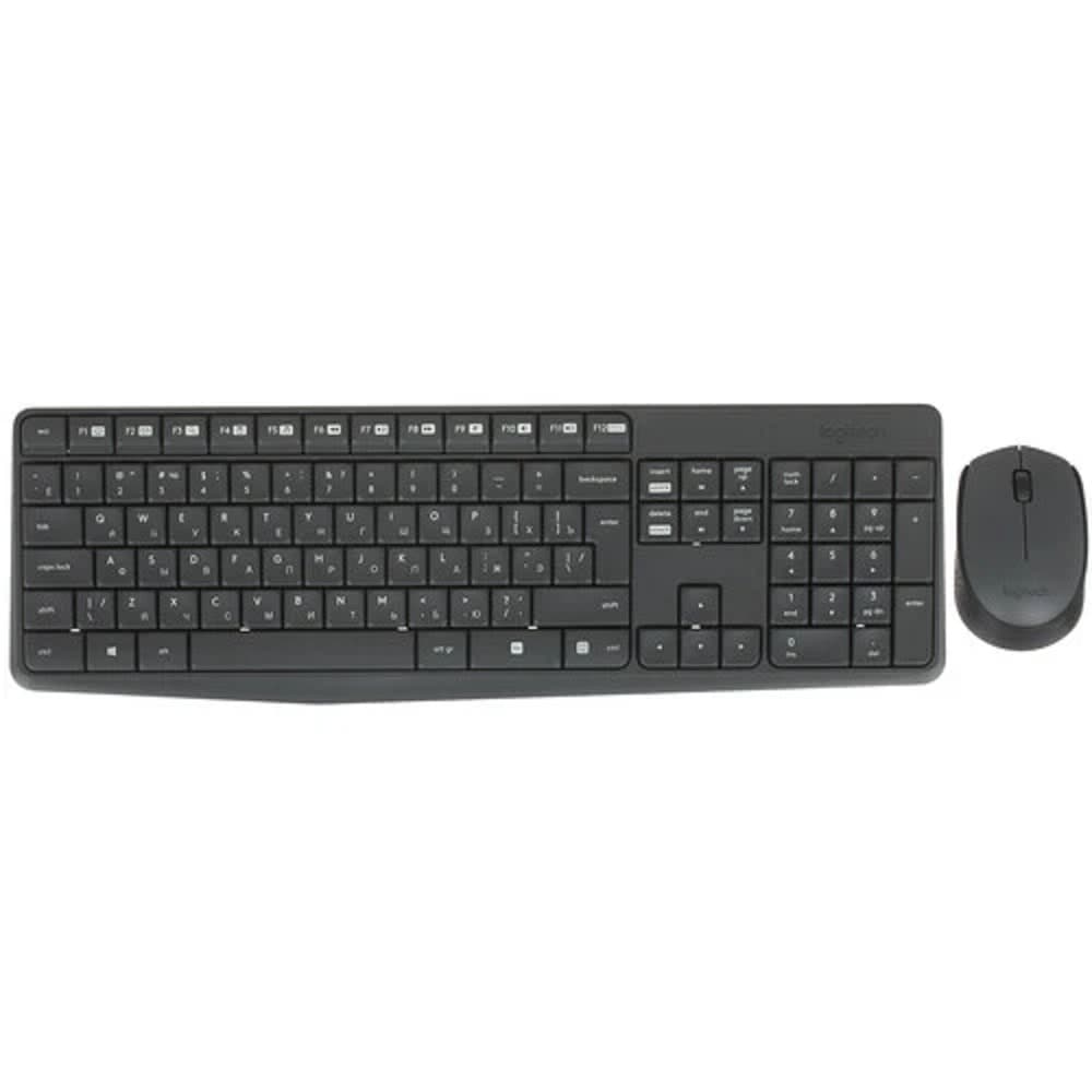 Клавиатура и мышь Logitech MK235 RUS 920-007949 BLACK