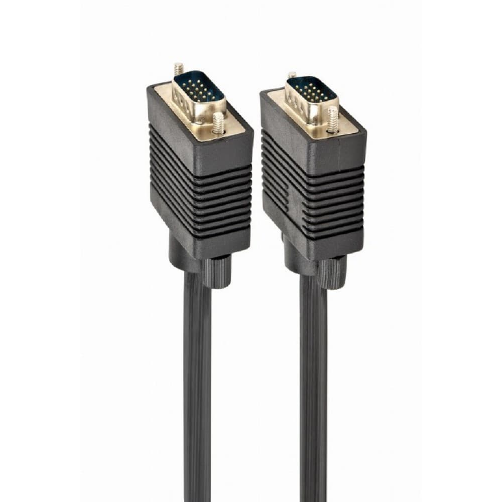 Кабель Gembird/Cablexpert VGA Premium, 15M/15M, 10м, серый, тройной экран, феррит.кольца