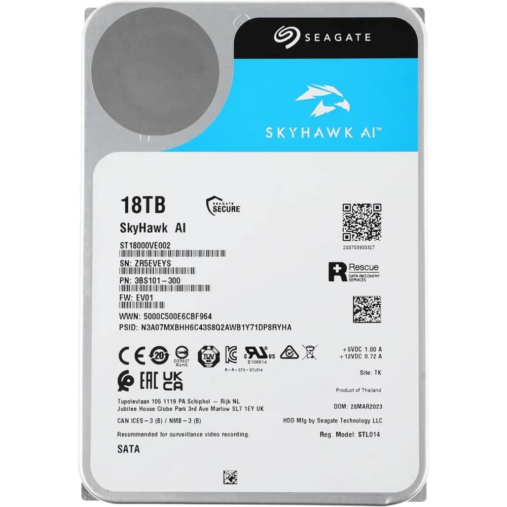 18TB Seagate SkyHawkAl (ST18000VE002)