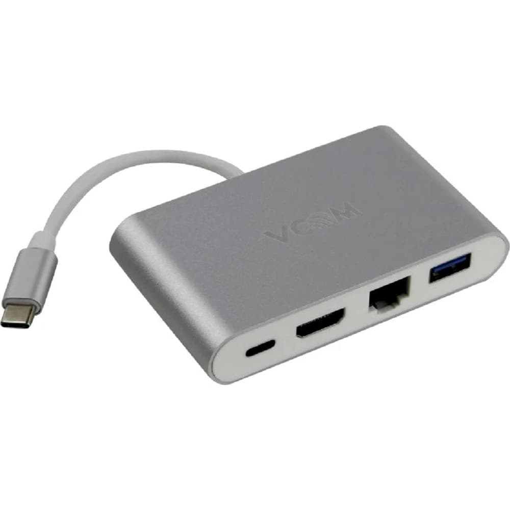 VCOM CU455 Кабель-адаптер USB3.1 Type-CM-->HDMI+USB3.0+RJ45+PD charging VCOM <CU455>