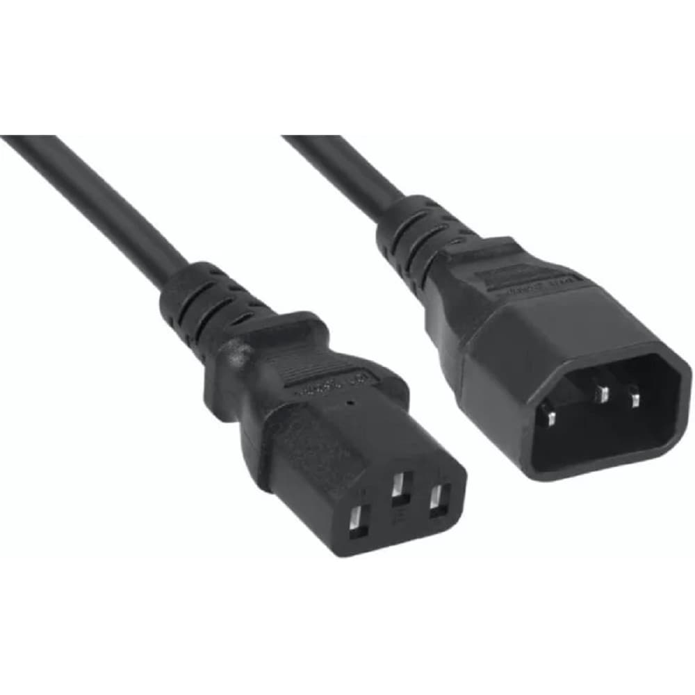 Filum Комплект кабелей FL-PC-C13/C14-C1-1.0-BK 5шт, ПВС-АП 3х1.0 С13 - C14, 220/250В, 10А, чёрный, 1м