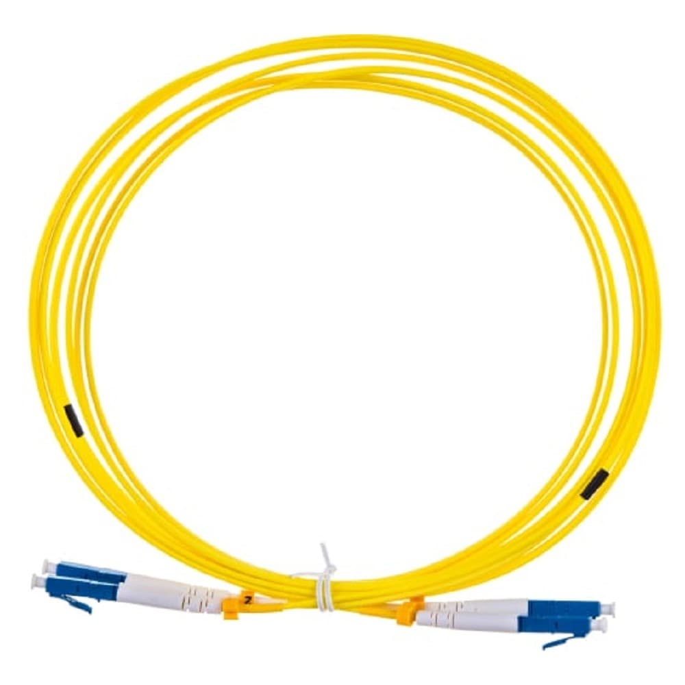 Hyperline FC-D2-9-LC/UR-LC/UR-H-3M-LSZH-YL Патч-корд волоконно-оптический (шнур) SM 9/125 (OS2), LC/UPC-LC/UPC, 2.0 мм, duplex, LSZH, 3 м