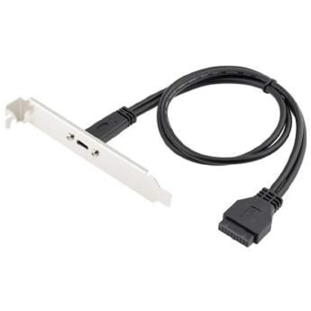 ORIENT C080, Планка портов в корпус 1xUSB Type-C, USB3.2 Gen1, 20Pin кабель 50см, oem