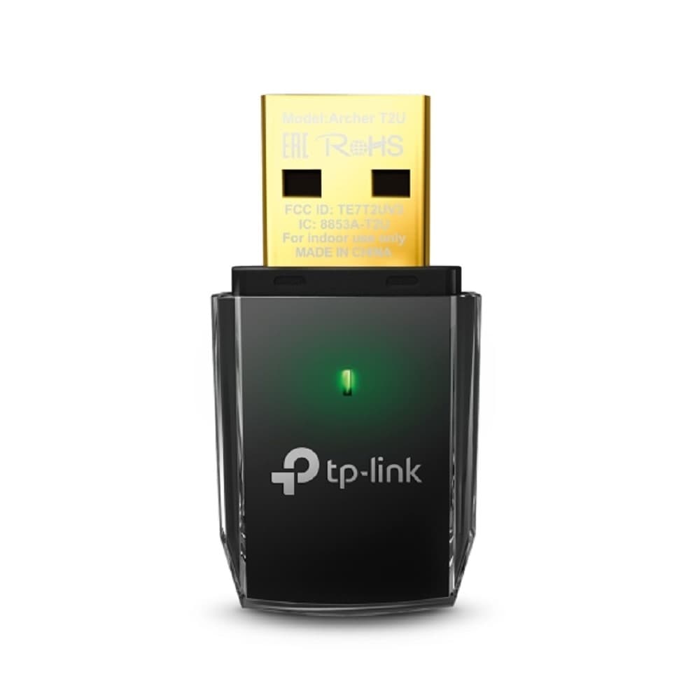 TP-Link Archer T2U Компактный двухдиапазонный USB-адаптер с поддержкой Wi-Fi AC600