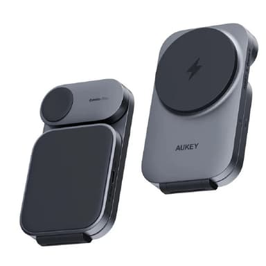 Aukey беспроводное зарядное устройство 3in1 travel Qi2 (AMC-LC-MC312)