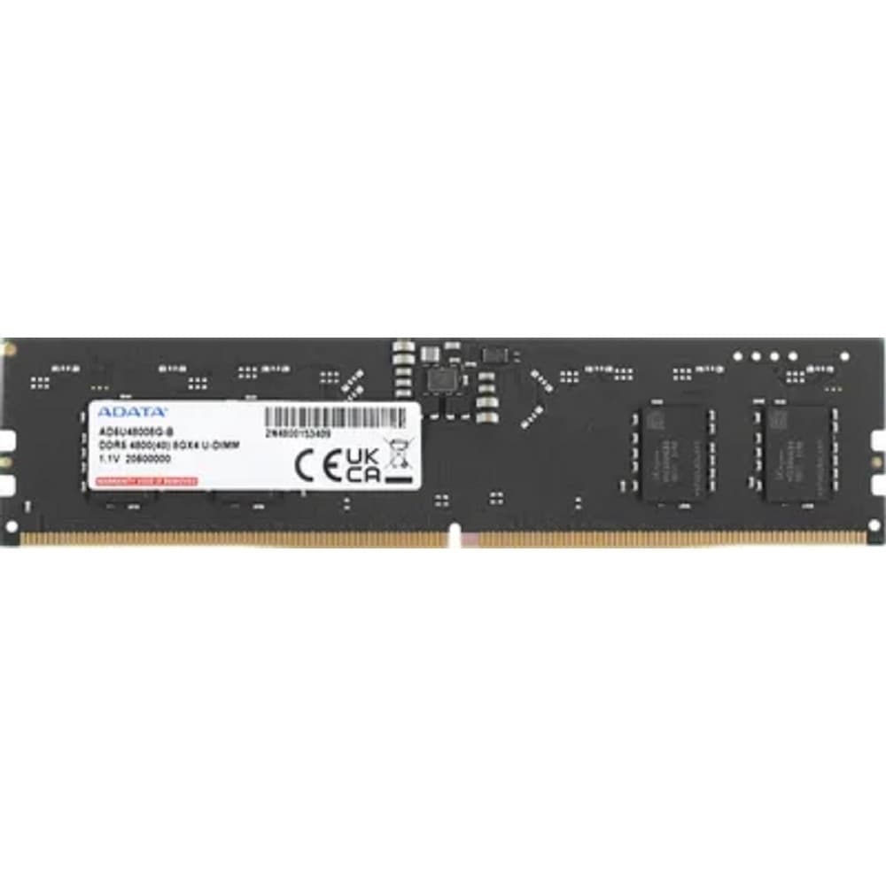 A-data DDR5 8GB 4800MHz AD5U48008G-B OEM PC5-38400 CL40 DIMM 288-pin 1.1В single rank OEM