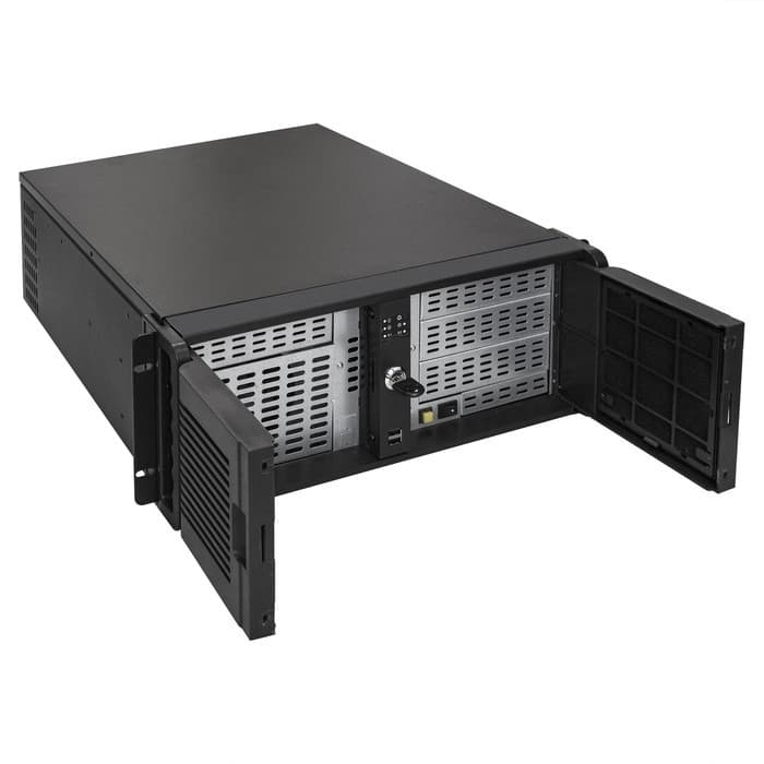 Exegate EX293246RUS Серверный корпус ExeGate Pro 4U480-15/4U4132 <RM 19", высота 4U, глубина 480, БП 1100RADS, USB>