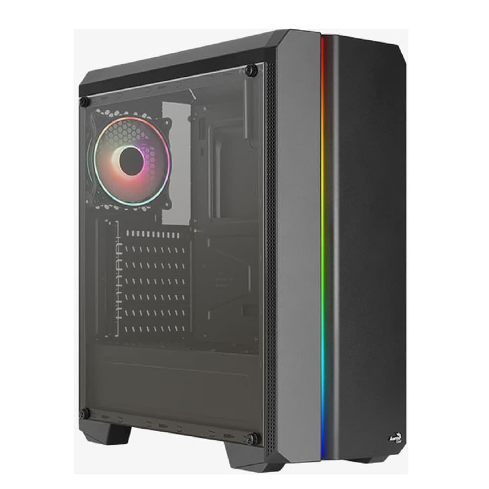 Корпус MidiTower AEROCOOL GENESIS-G-BK-V2 black (ATX, без БП, FRGB, 2xUSB2.0+USB3.2)