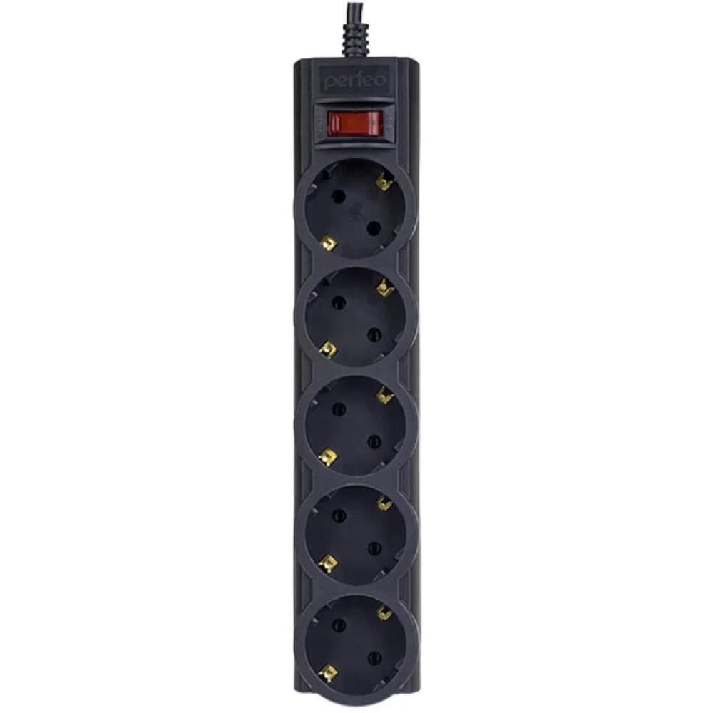 Perfeo Сетевой фильтр "POWERX", PF_A4716 (3,0м, 5 розеток, черный)