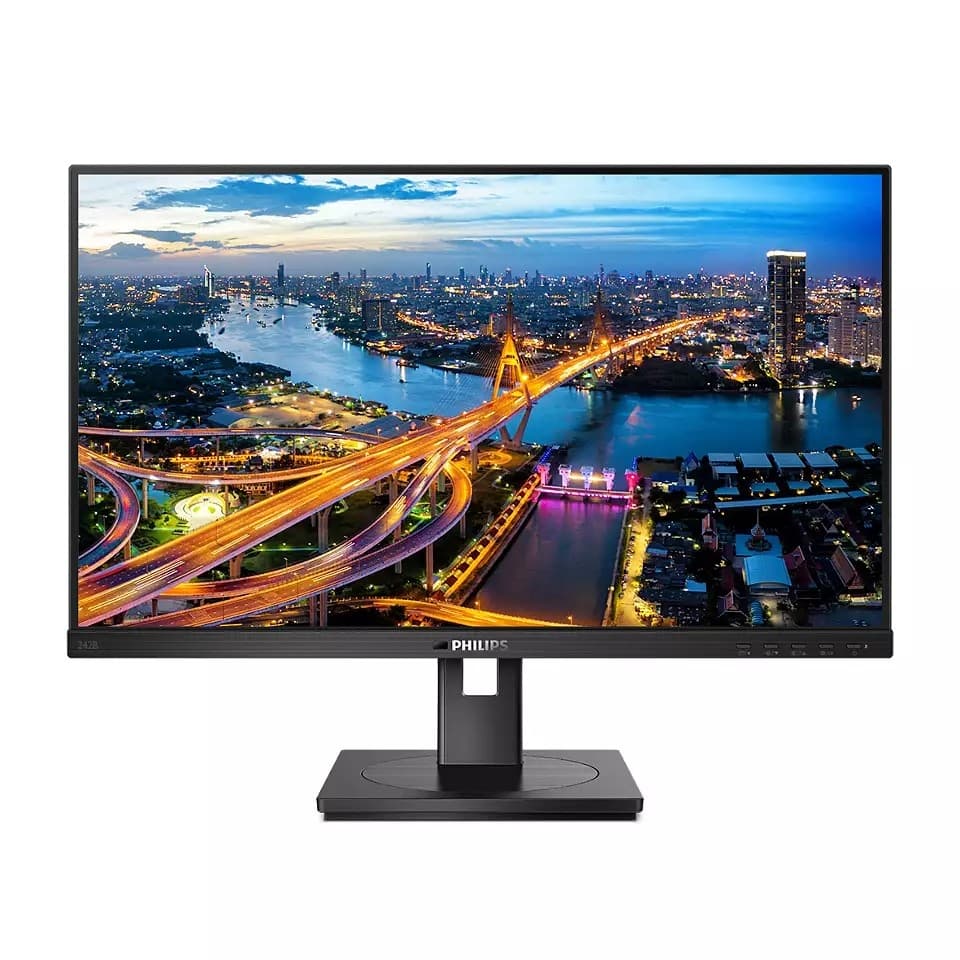 LCD PHILIPS 23.8" 242B1V черный с поворотом экрана