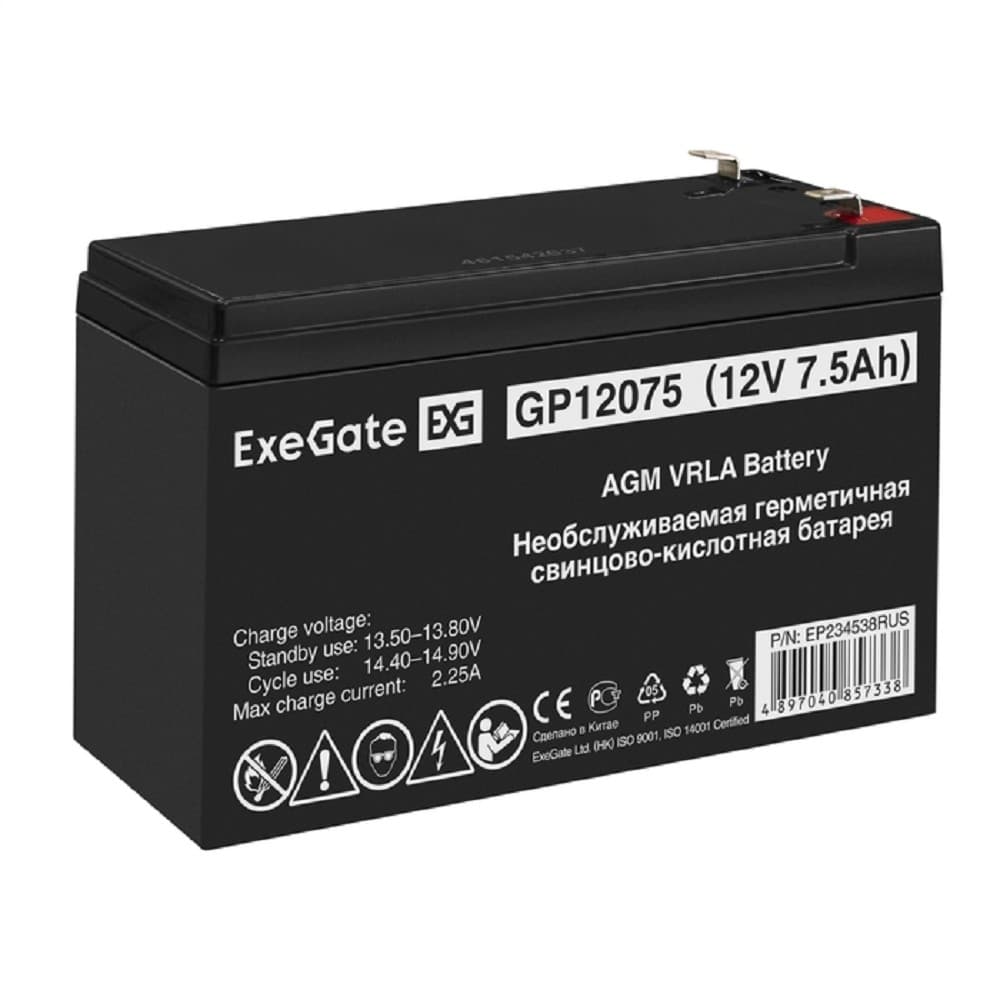 Аккумуляторная батарея ExeGate GP12075