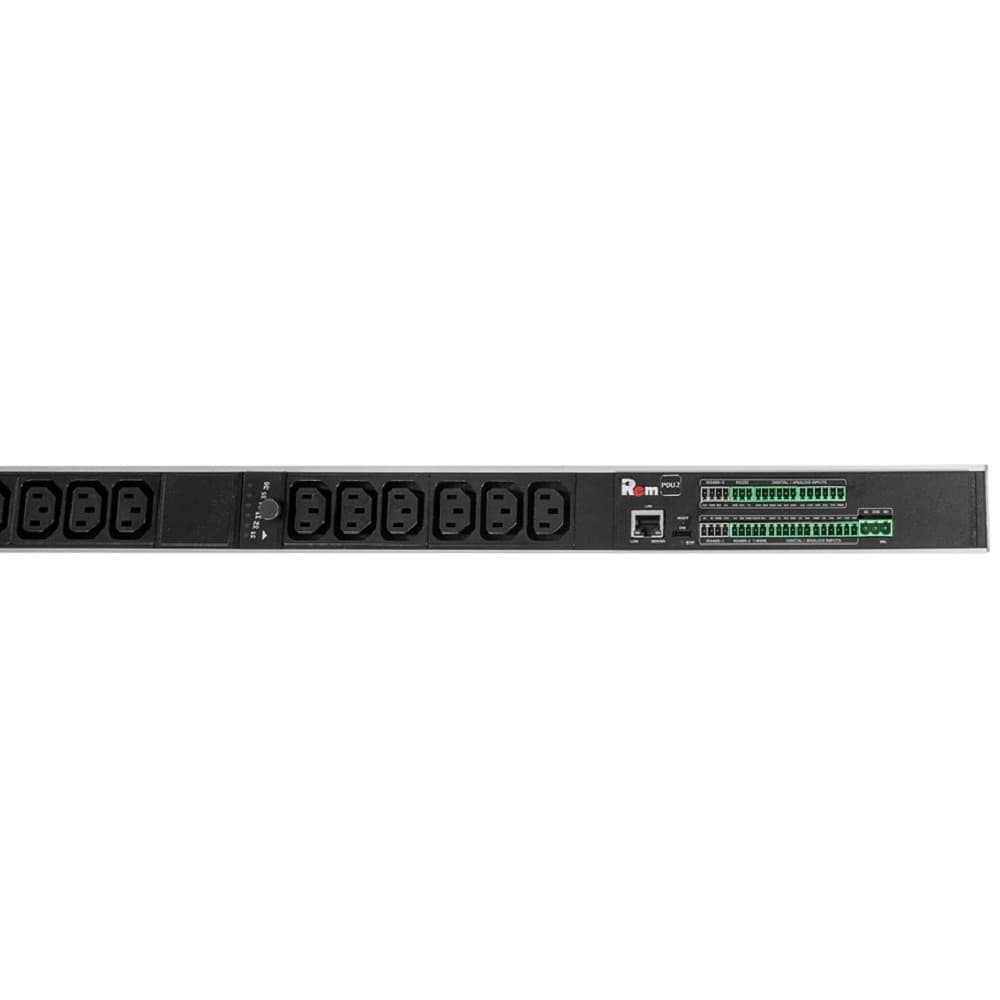 REM Верт блок розеток Rem-2MC, Linux, мониторинг, измерение, управление, 3 фазы 16A, авт, 36C13, 1820 мм, вх IEC 309, шнур 3м