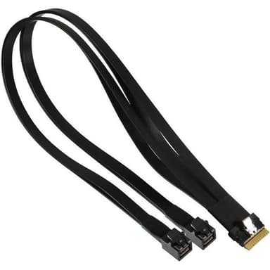 Supermicro CBL-SAST-1264F-100 Slimline x8 (STR) to 2x Slimline x4 (STR),FFC,64/64CM,10