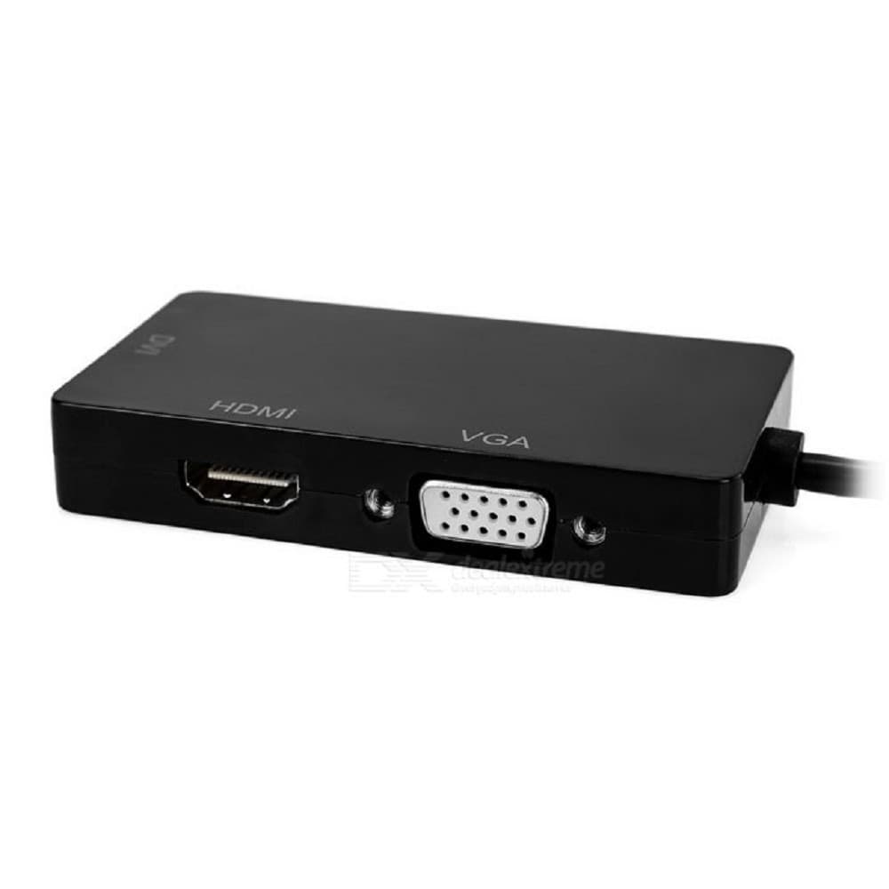 ORIENT Кабель-адаптер C309, DisplayPort M -> HDMI/ DVI-I/ VGA, длина 0.2 метра, черный