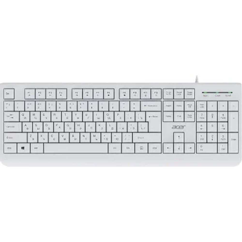 Acer OKW400 white USB Multimedia (ZL.KBDEE.01B) каб.:1.8м Клавиатура проводная
