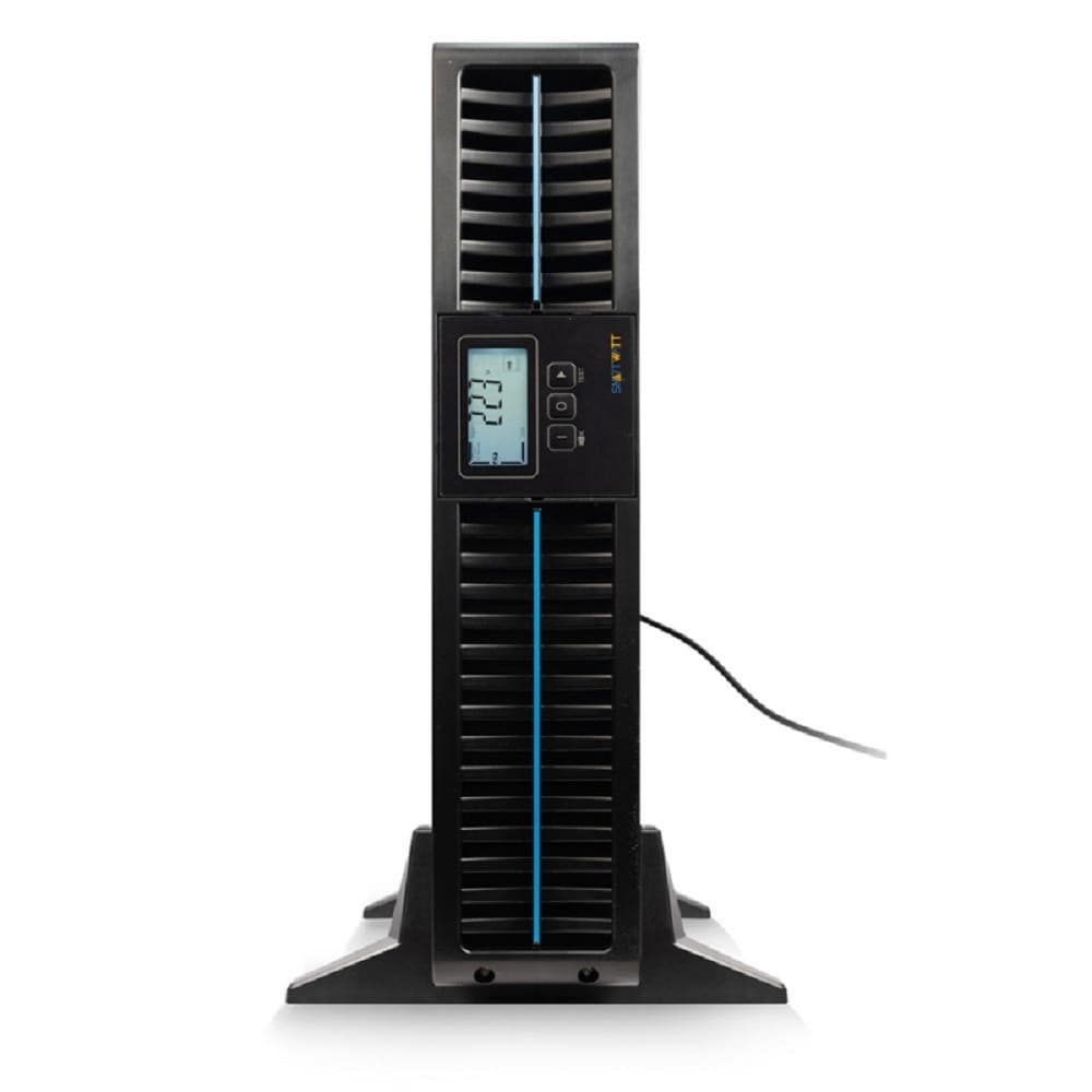 Источник бесперебойного питания SMARTWATT UPS DATA PRO IEC 2kVA Онлайн, мощность 2000/1800 ВА/Вт, стоечный/напольный, LCD дисплей, управляемые розетки, IEC13 - 8 шт.