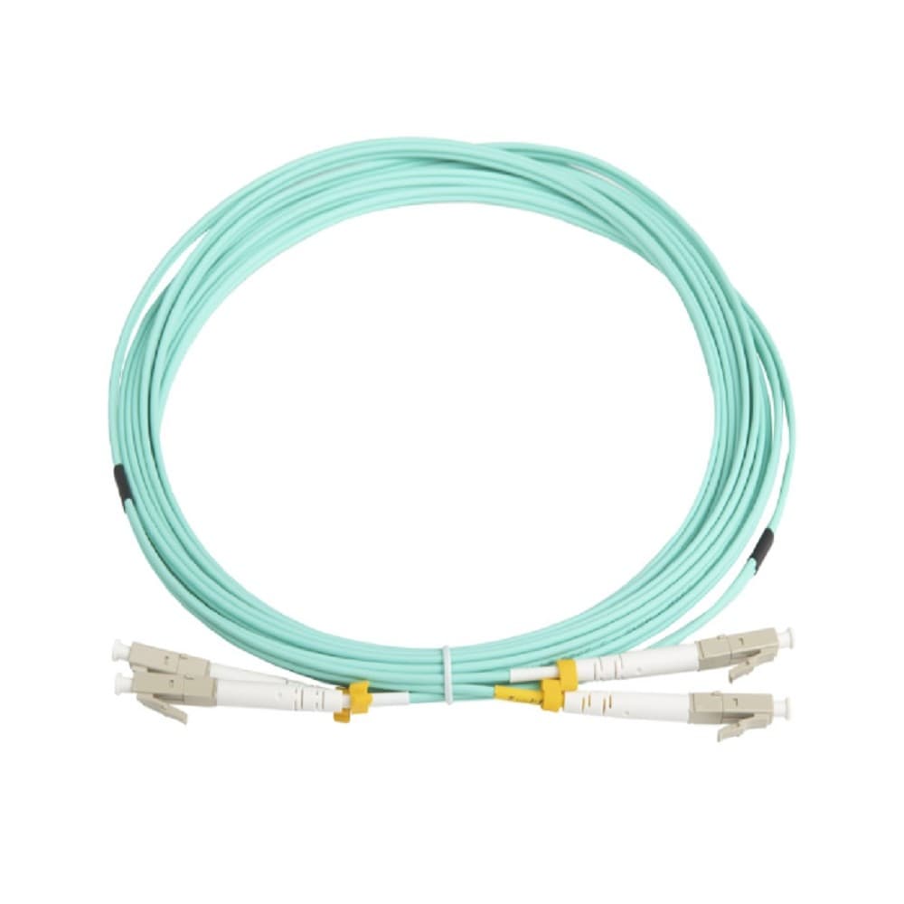 Hyperline FC-D2-503-LC/PR-LC/PR-H-5M-LSZH-AQ Патч-корд волоконно-оптический (шнур) MM 50/125(OM3), LC-LC, duplex, 10G/40G, LSZH, 5 м