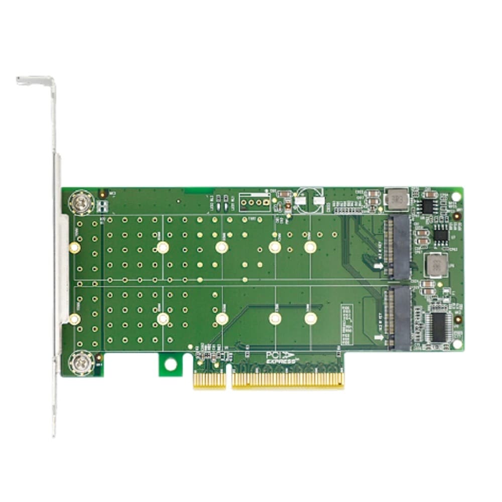 Адаптер для SSD/ PCIe x8 to 2-Port M.2 NVMe Adapter