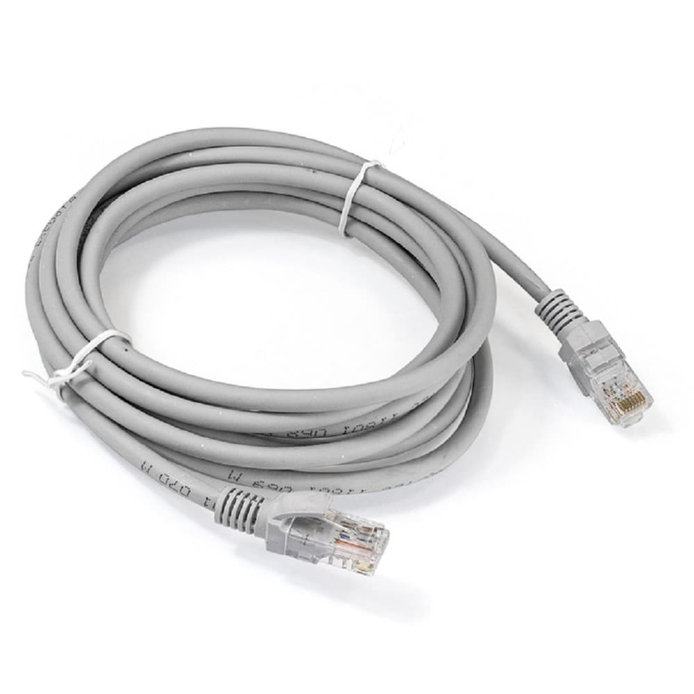 Exegate EX286384RUS Патч-корд LSZH UTP-RJ45-RJ45-5e-3M-LSZH-GY, UTP, cat.5e, 3м, серый