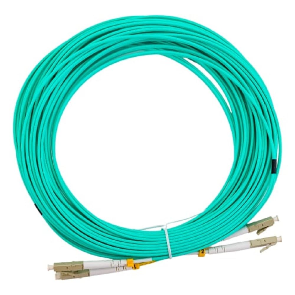 Hyperline FC-D2-503-LC/PR-LC/PR-H-15M-LSZH-AQ Патч-корд волоконно-оптический (шнур) MM 50/125(OM3), LC-LC, duplex, 10G/40G, LSZH, 15 м