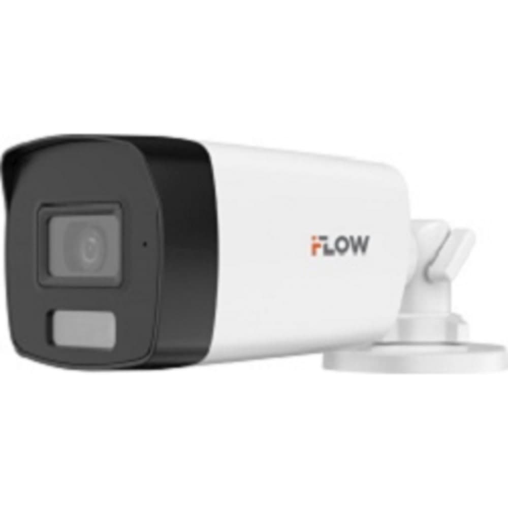 iFLOW F-AC-2252M(2.8mm) Value 3К (5Мп 16:9) уличная цилиндрическая HD-TVI камера с гибридной подсветкой ИК/LED до 40м и встроенным микрофоном (AoC)