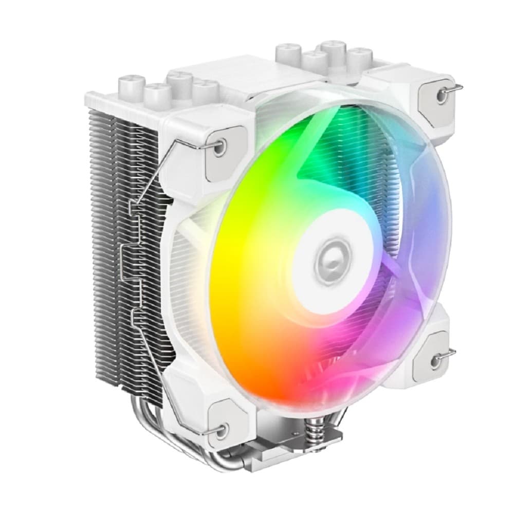 Кулер ID-Cooling SE-214-XT DF ARGb белый 120мм алюминий/медь 2000rpm 31.5db 4-pin 180W 150мм