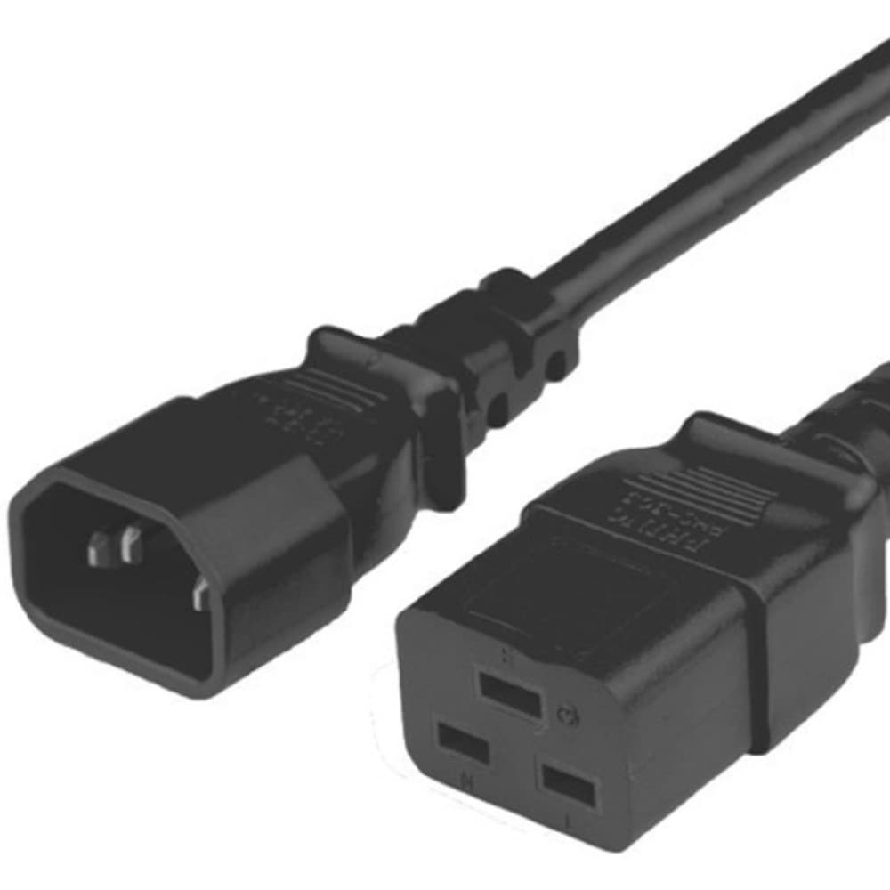 Кабель питания Filum FL-PC16-C14-C19-1.8M С14- C19, 3х1 мм?, 220В, 10A, чёрный, 1.8 м.