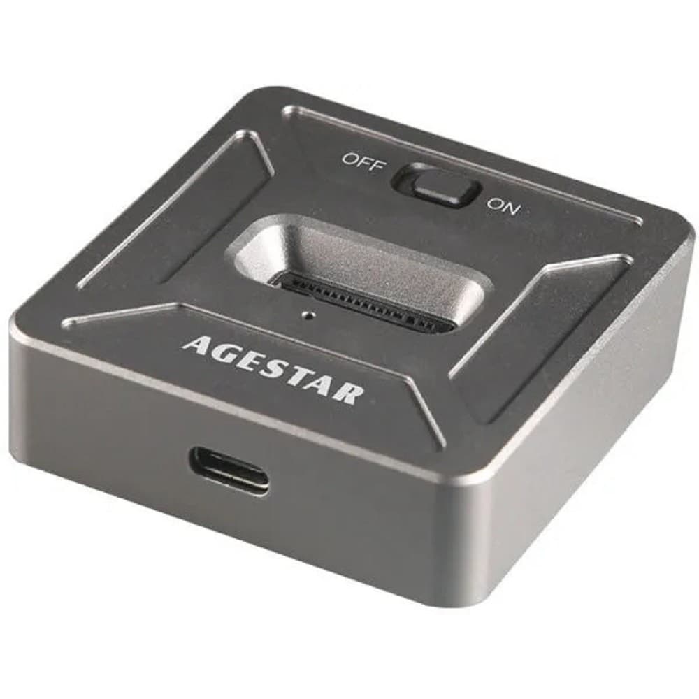 AgeStar 31CBNV1C USB 3.1 SSD M.2 NVME, алюминий, серый, (GRAY)