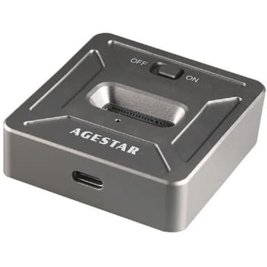 AgeStar 31CBNV1C USB 3.1 SSD M.2 NVME, алюминий, серый, (GRAY)