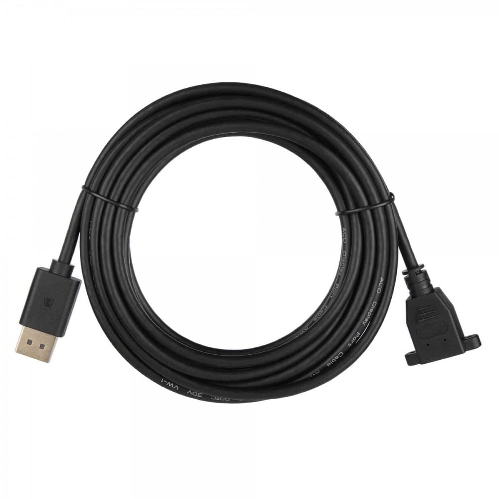 Кабель ACD Кабель ACD-DDPF2-50B |ACD-DDPF2-50B| DisplayPort 1.2, DP extension, Golden Plated, 20m/20f, Черный, |ACD-DDPF2-50B| 5м