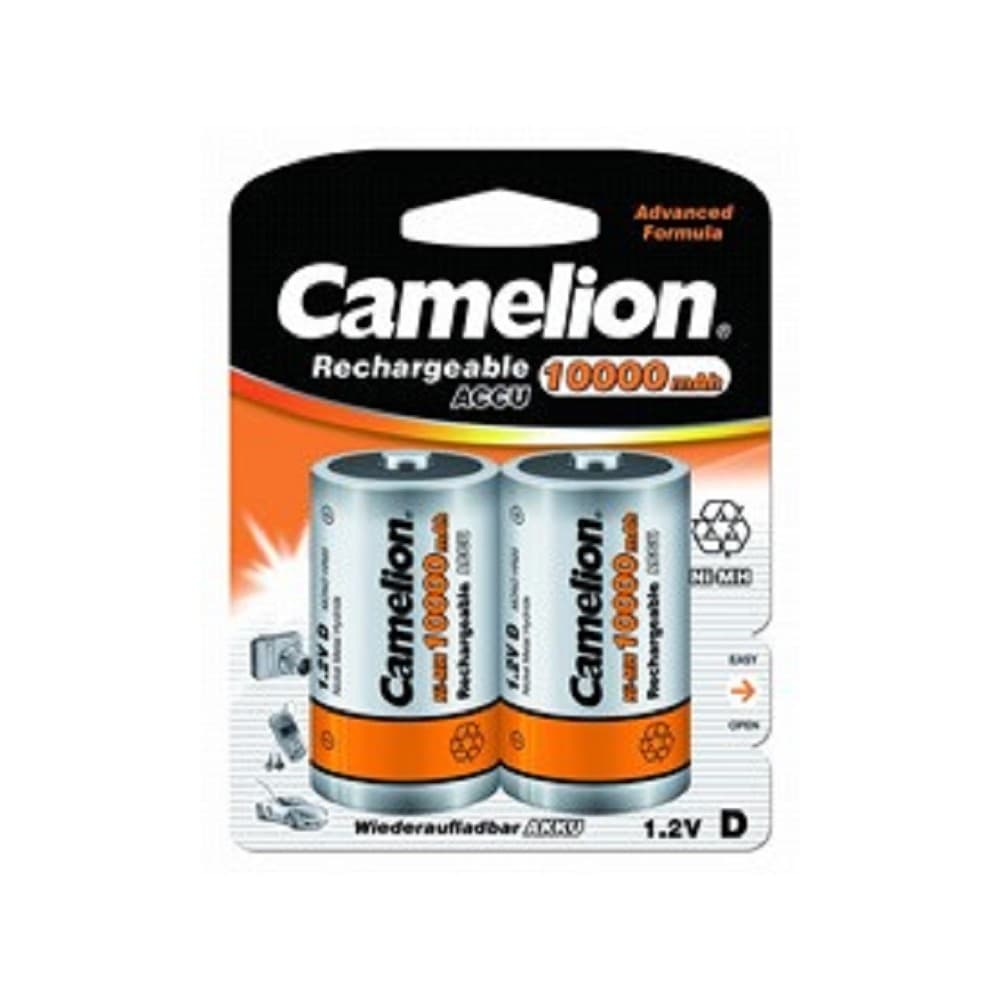 Camelion D-10000mAh Ni-Mh BL-2 (NH-D10000BP2, аккумулятор,1.2В) (2 шт. в уп-ке)