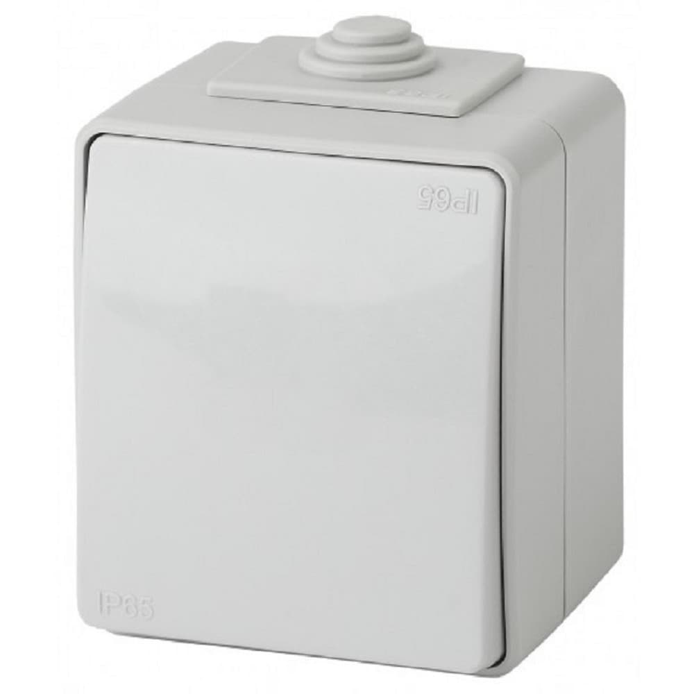 Эра Б0035972 11-1601-03 Выключатель IP65, 10АХ-250В, ОУ, Эксперт, серый