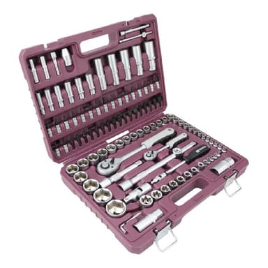 Thorvik TS108 Набор инструмента универсальный 1/4", 1/2"DR, 108 предметов