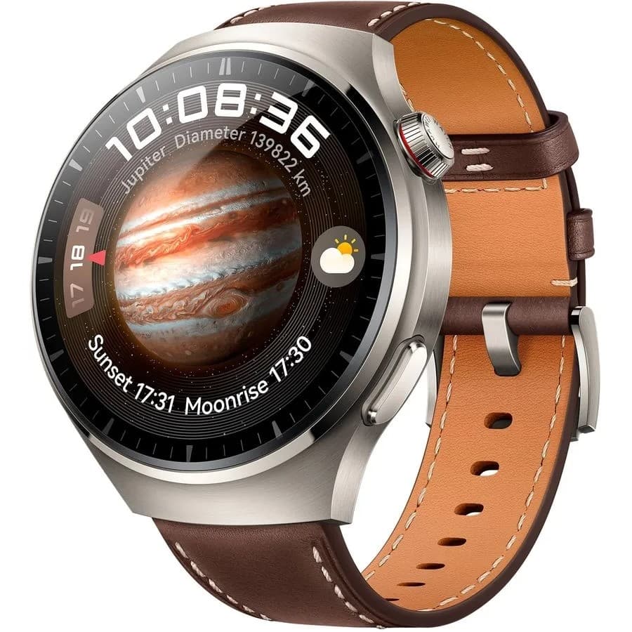 HUAWEI WATCH 4 Pro Dark Brown Leather Strap