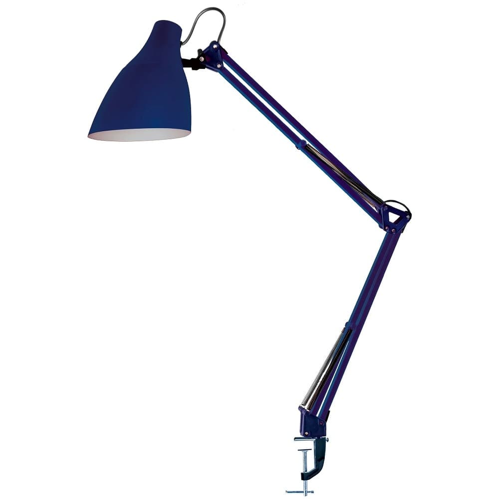 Camelion KD-335 C23 темно-синий (Свет-к настольн.с метал. струбциной, 230V, 40W, E27)