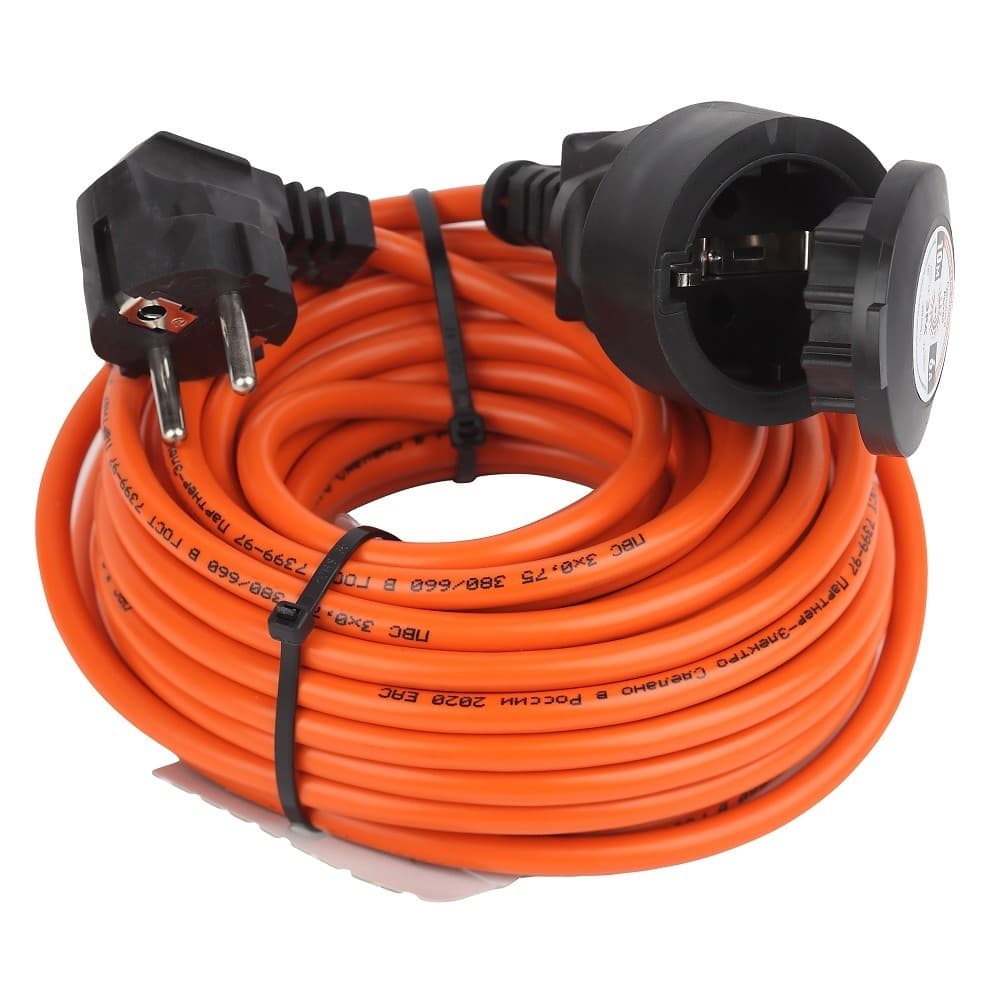 ЭРА Б0046811 Удлинитель силовой UPx-1e-3x0.75-20m-IP44 в бухте c/з 1 гн 20м ПВС 3х0.75