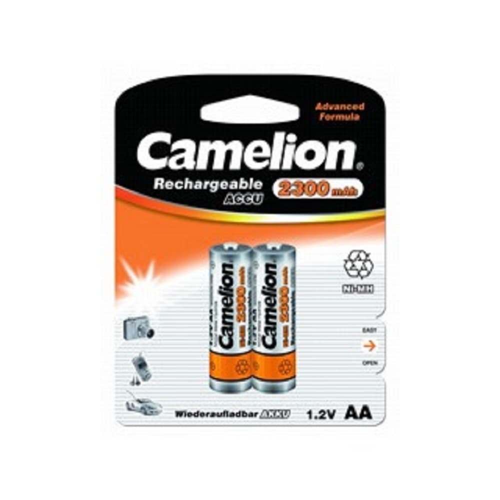 Camelion AA-2300mAh Ni-Mh BL-2 (NH-AA2300BP2, аккумулятор,1.2В) (2 шт. в уп-ке)