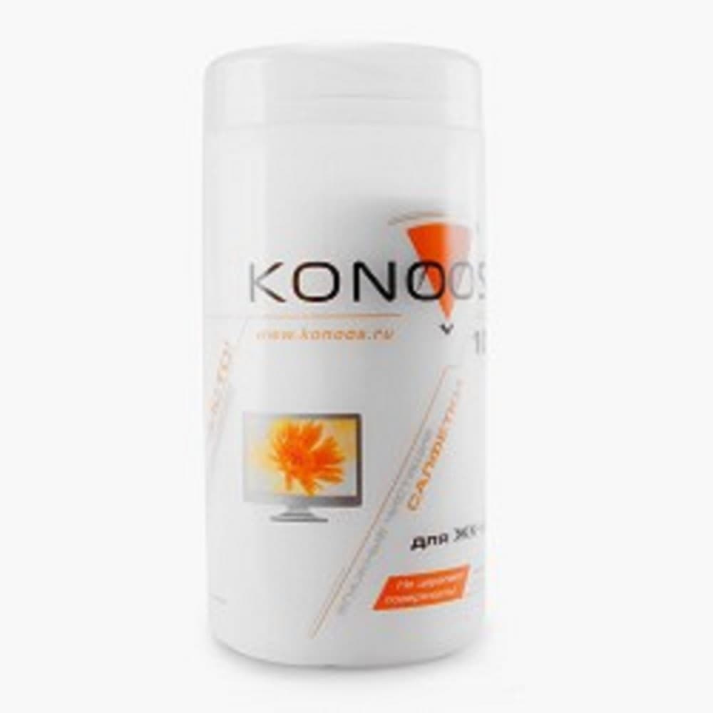 Konoos KBF-100 Салфетки для ЖК-экранов в банке, 100 шт.