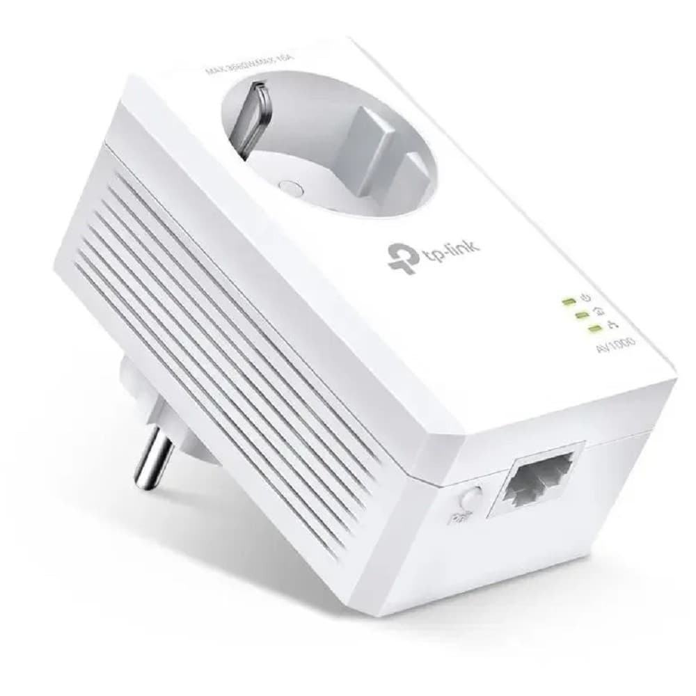 TP-Link TL-PA7017P AV1000 Гигабитный Powerline-адаптер со встроенной розеткой