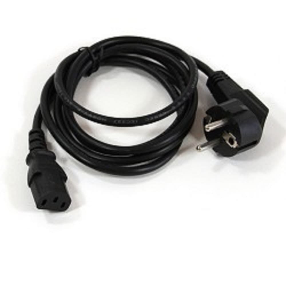 VCOM CE021-CU0.75-1.8M Кабель компьютер-розетка 220V (EURO) <VDE> 3G0,75mm2 VCOM {CE021-CU} 1,8м