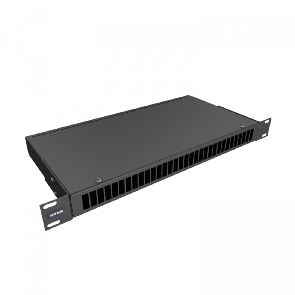 NTSS Кросс NTSS оптический 19'' частично укомплектованный 1U, 32 порта SC duplex (сплошная панель, сплайс-кассета-2шт) черный RAL 9005 NTSS-RFOB-1U-32-2SC-S0000-BL