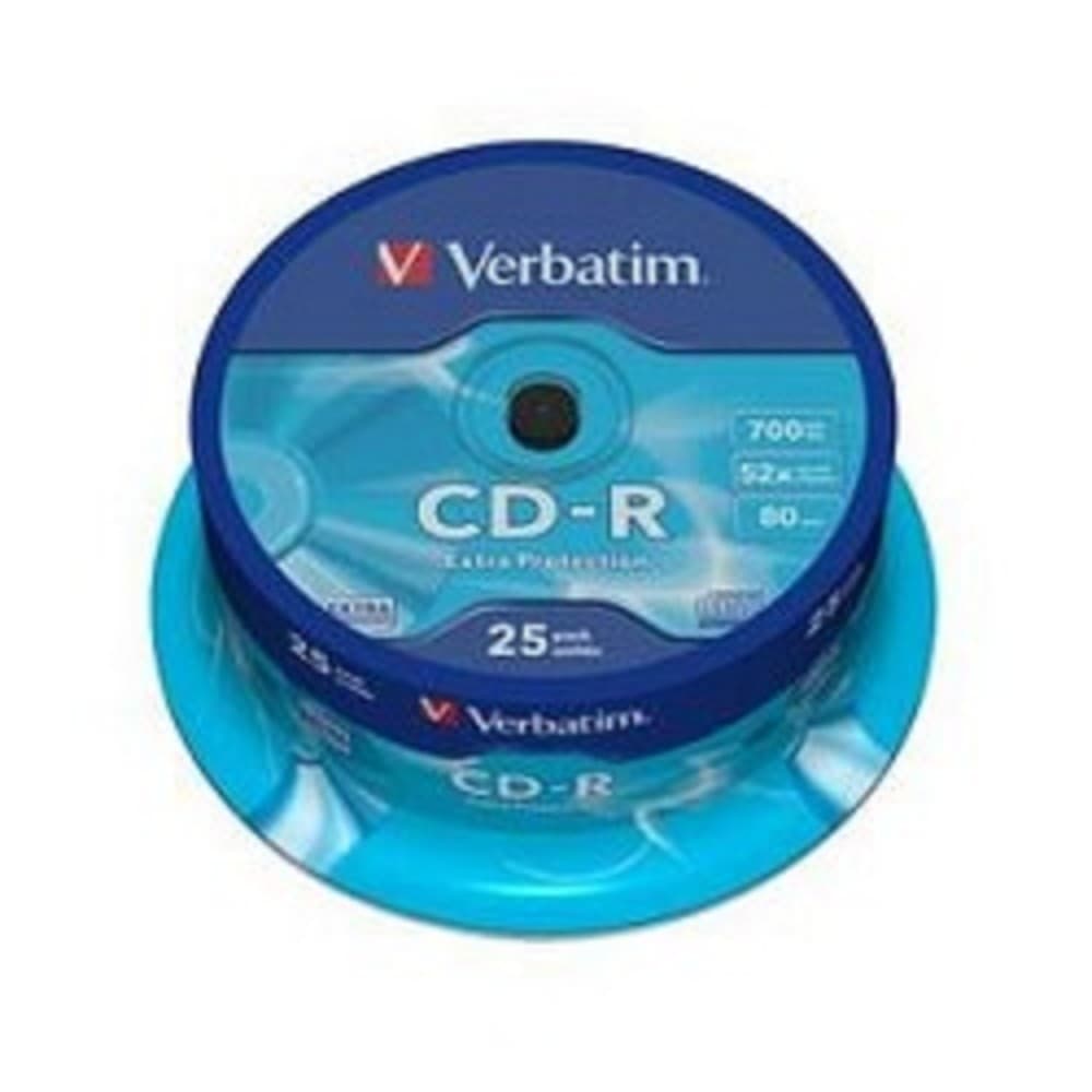 Verbatim Диски CD-R 25 шт. 52-x 700Mb, Cake Box