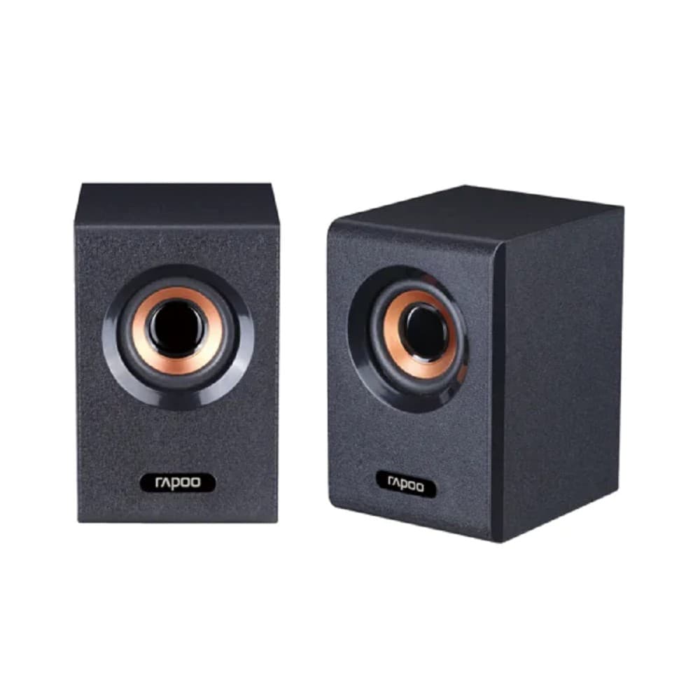 Колонки,Rapoo,A80,2.0,3Вт(1.5Вт*2),USB,3.5Mini Jack,40-20000Гц,65Дб,Черный