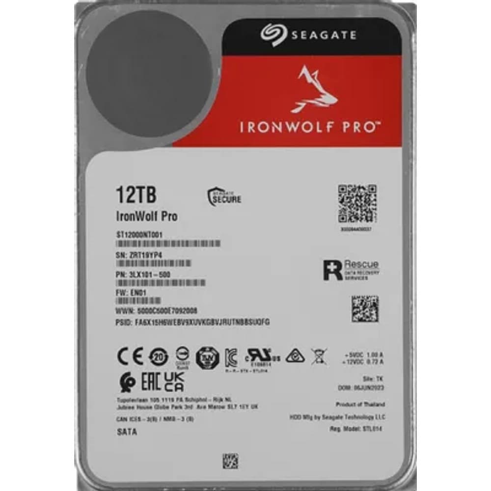 12TB Seagate Ironwolf Pro (ST12000NT001)