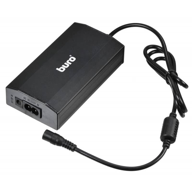 BURO Блок питания ручной 65W 12V-24V 11-connectors 3.2A 1xUSB 0.6A от бытовой электросети/от прикуривателя (BUM-0031T65)