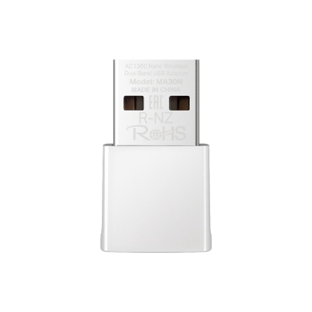 Mercusys MA30N Сверхкомпактный двухдиапазонный USB-адаптер Wi-Fi AC1300